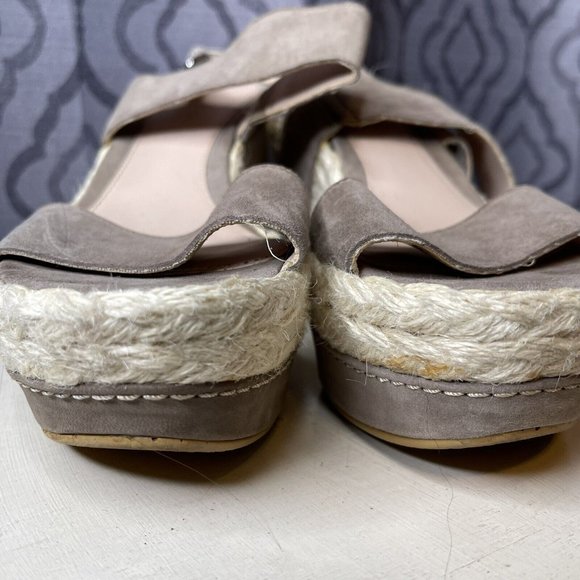 Stuart Weitzman Espadrilles Wedge Sandals 8 M Open Toe Womens Ankle Strap shoes - Picture 3 of 13